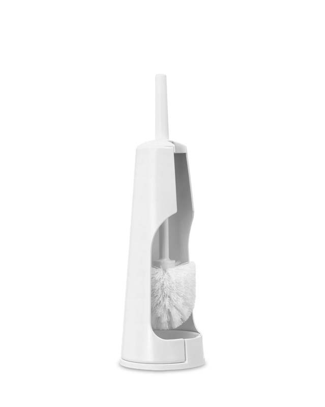 BRABANTIA RENEW TOILET BRUSH AND HOLDER - WHITE