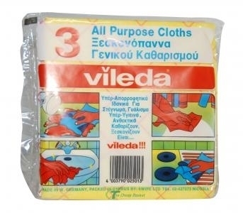 VILEDA ALL PURPOSE CLOTHES 3PCS