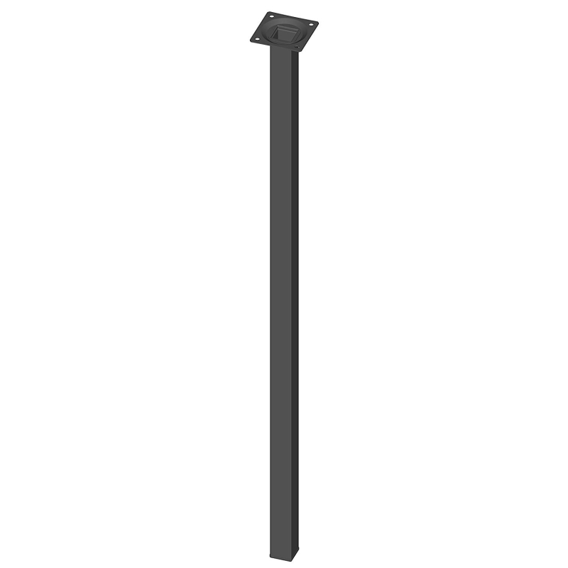 SQUARE STEEL LEG 70CM BLACK 11