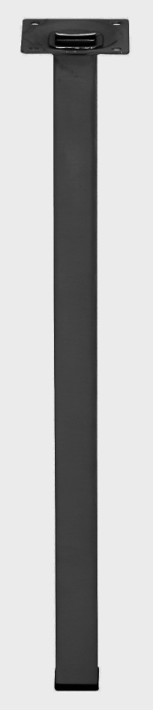 SQUARE STEEL LEG 40CM BLACK