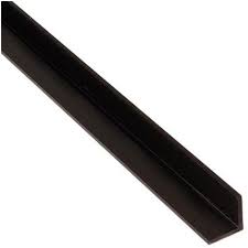 PVC ANGLE PROFILE 15MM BLACK