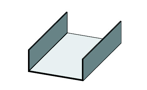 PVC U PROFILE 15MM WHITE