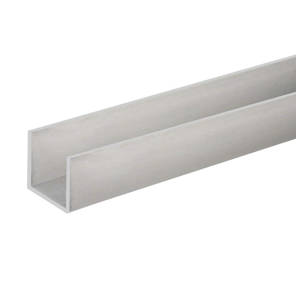 ALUMINIUM U PROFILE 2M 15X15MM