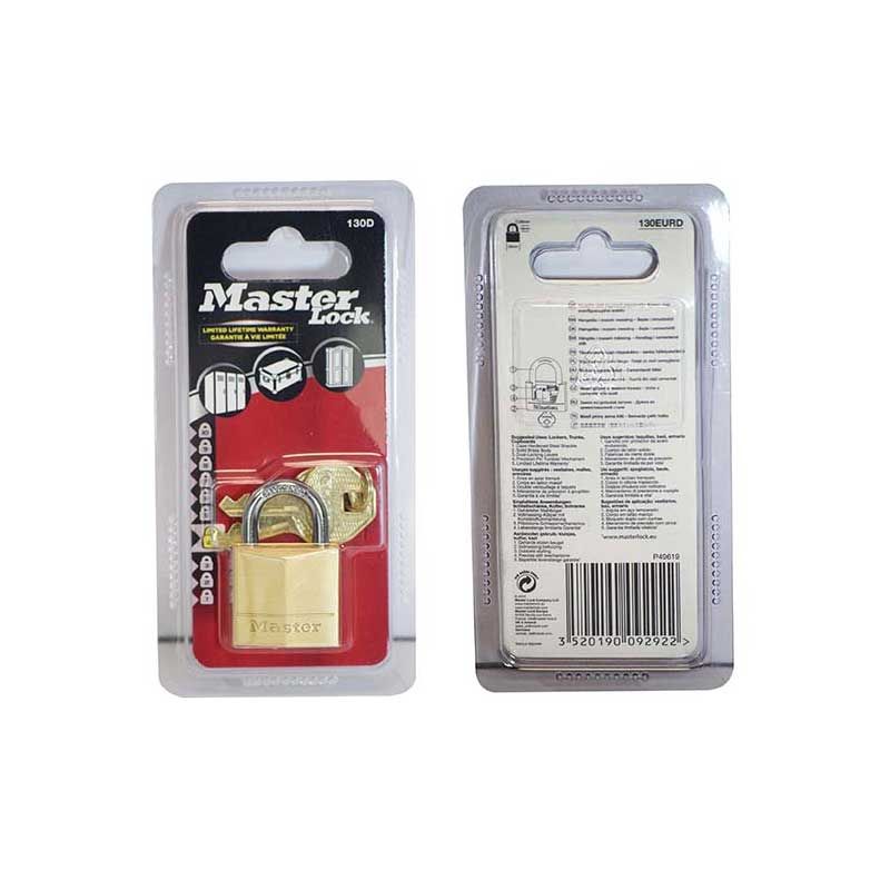 MASTERLOCK BRASS PADLOCK 30MM