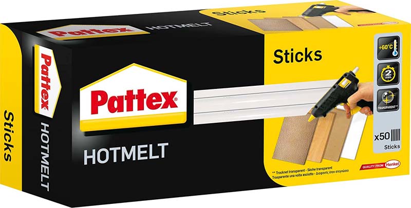 PATTEX ΘΕΡΜΟΚΟΛΛΑ ΣΙΛΙΚΟΝΗΣ ΣΕ ΡΑΒΔΟΥΣ-ΔΙΑΦΑΝΗΣ 1KG 