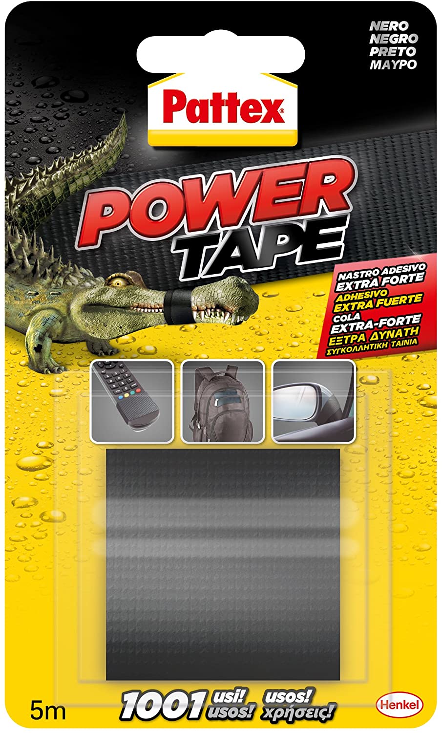 PATTEX POWER TAPE MAΥΡΗ ΙΣΧΥΡΗ ΚΟΛΛΗΤΙΚΗ ΤΑΙΝΙΑ 50ΜΜ Χ 5Μ