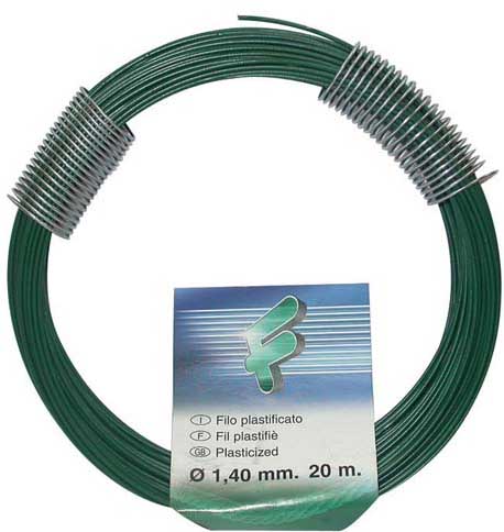 FILOMAT GREEN PLASTIC COATED WIRE 1.4MMX20M