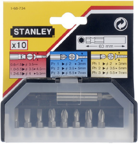 STANLEY SCREW DRIVER BIT SET 1