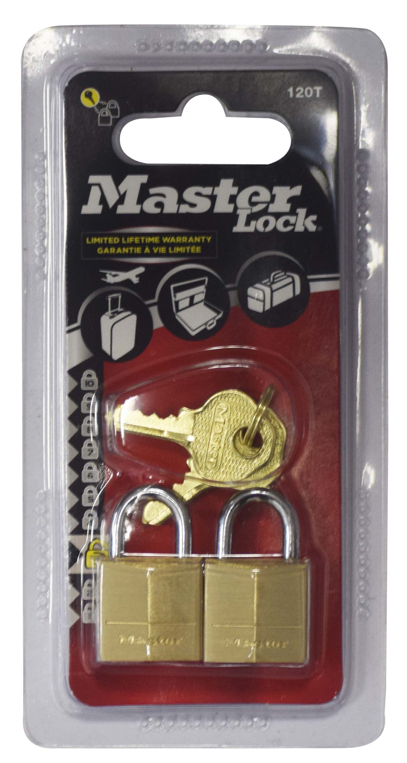 MASTERLOCK BRASS PADLOCK 20X2PCS 