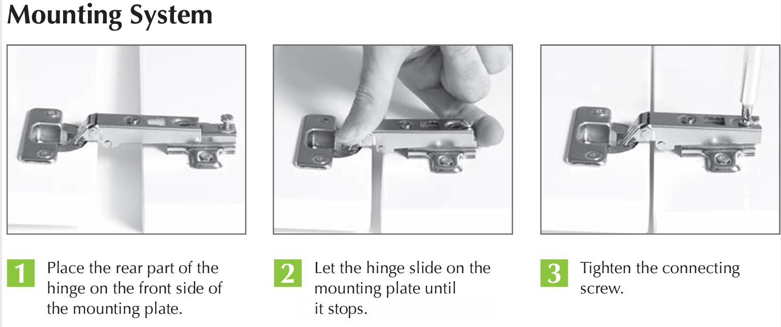 KITCHEN CABINET HINGES 9MM 2PCS FGV