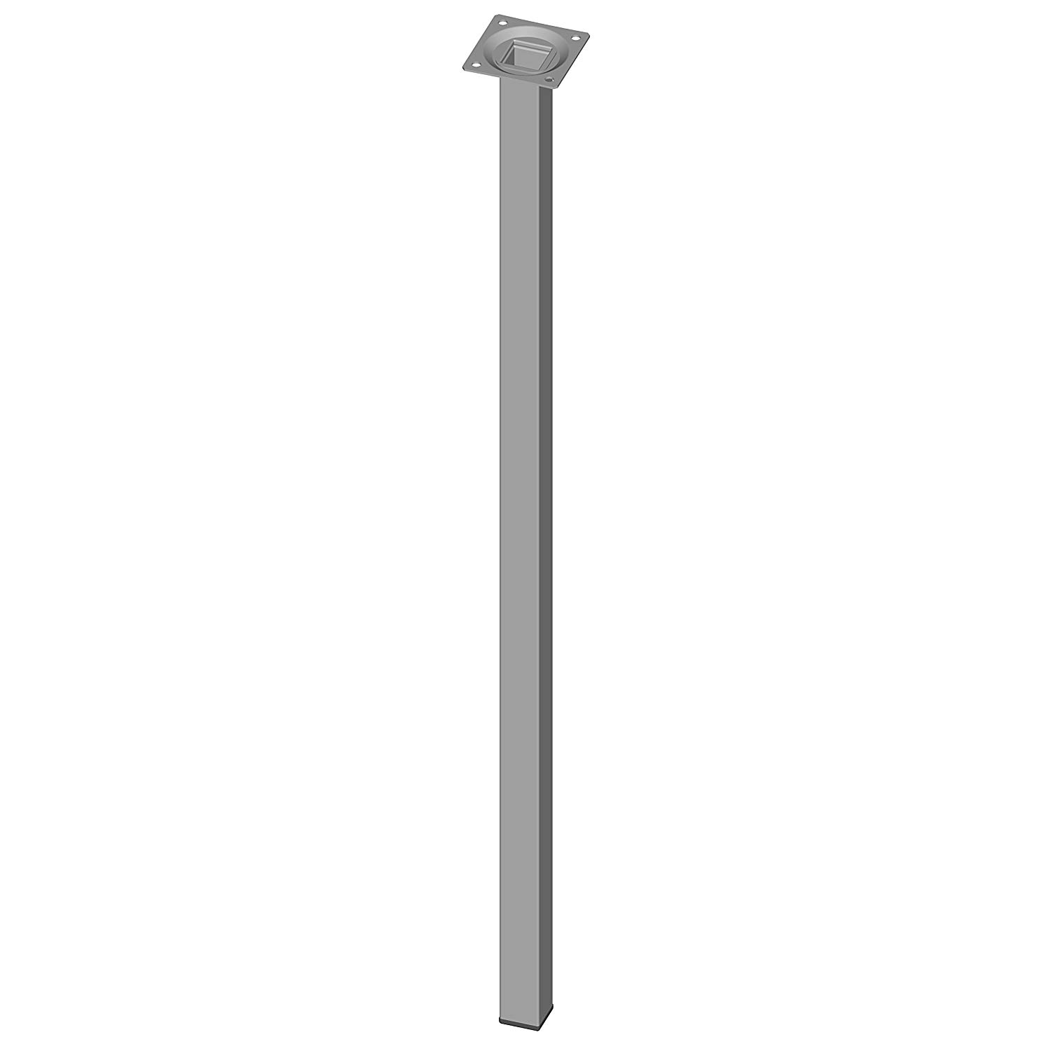 SQUARE STEEL LEG 70CM GREY 111