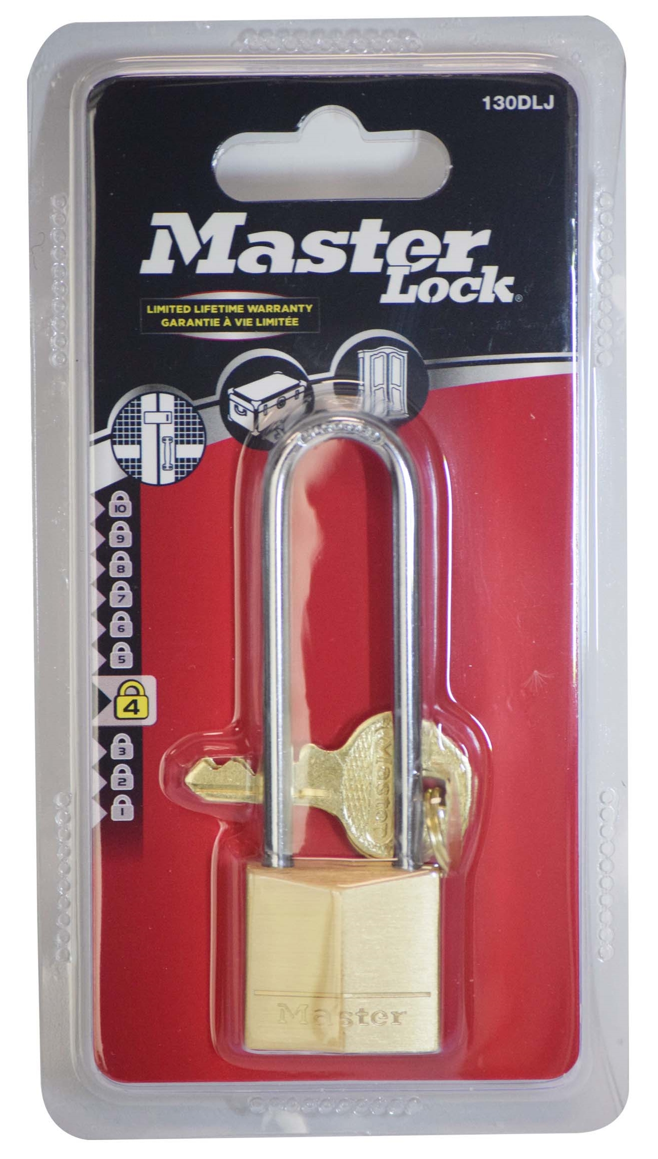 MASTERLOCK BRASS PADLOCK 30MM