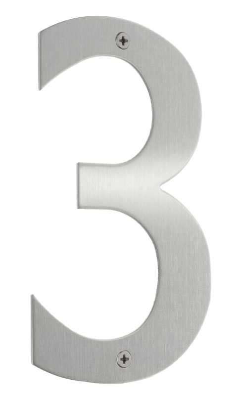 HOUSE NUMBERS IN STAINLESS STEEL NO.3