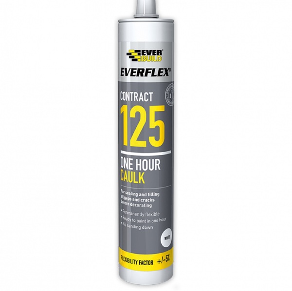 EVER BUILD ONE HOUR CAULK WHITE 5% 310ML