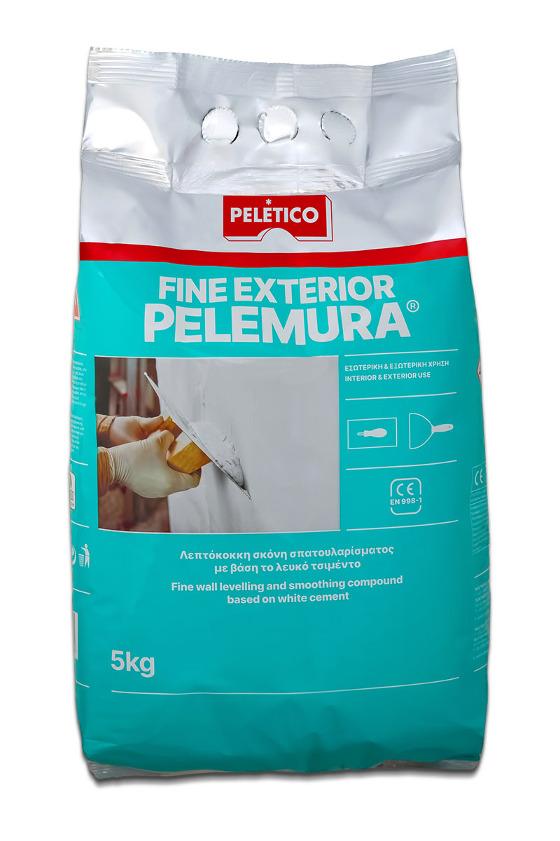 PELEMURA® FINE ΕΞΩΤΕΡΙΚΟΥ ΧΩΡΟΥ PELEMURA ΛΕΠΤΟΚΟΚΚΗ ΣΚΟΝΗ ΣΠΑΤΟΥΛΑΡΙΣΜΑΤΟΣ 5KG