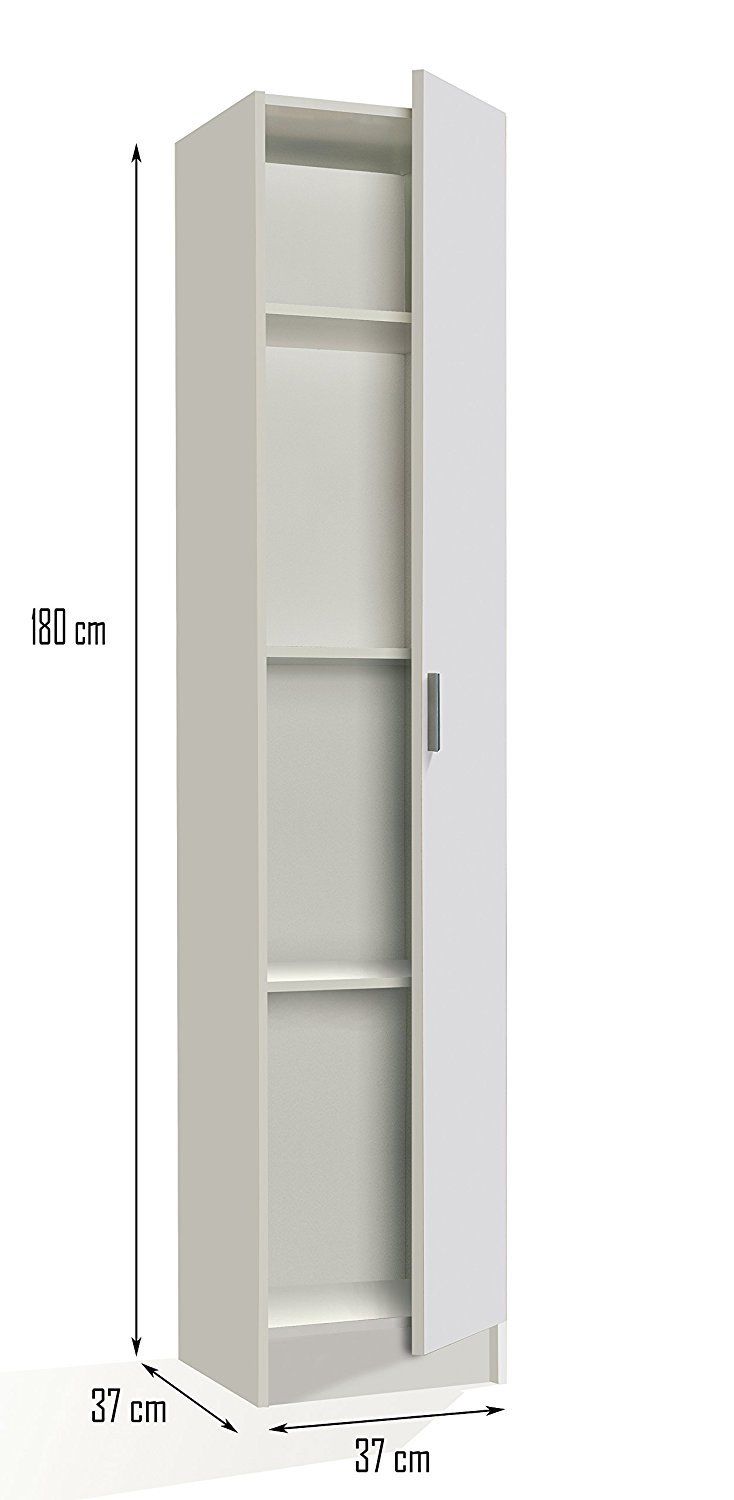 FORES CABINET 1DOOR 7141 WHITE 37,2Χ37Χ180CM