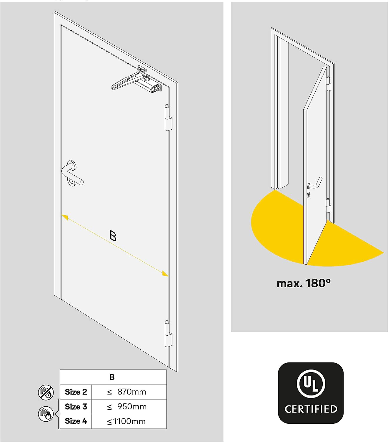 YALE DOOR CLOSER 300