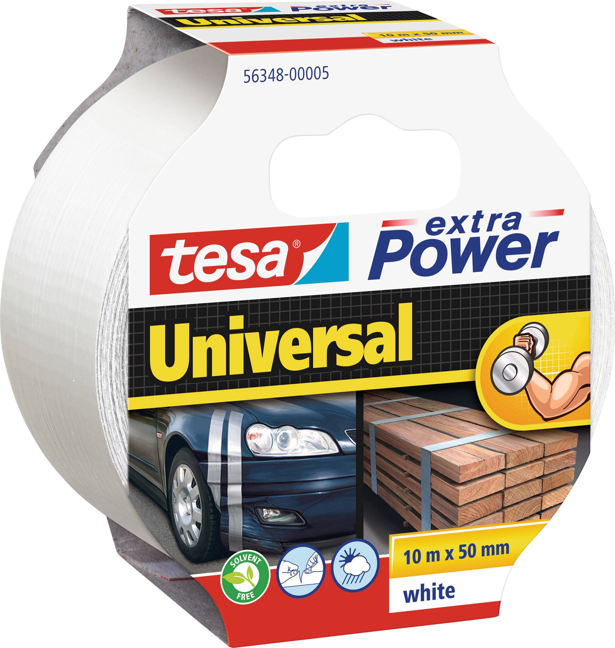 TESA CLOTH TAPE EXTRA POWER 10MX50MM WHITE