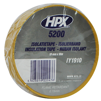 HPX INSULATING TAPE YELLOW 19MMX10MM