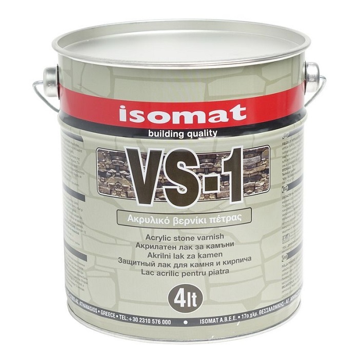 ISOMAT VS-1 ΑΚΡΥΛΙΚΟ ΒΕΡΝΙΚΙ ΠΕΤΡΑΣ 4L