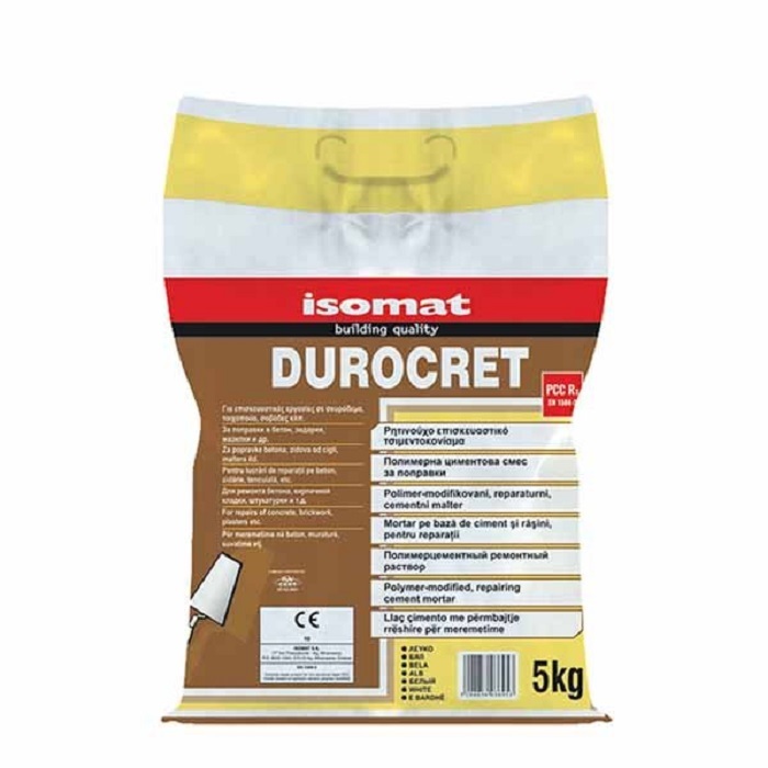 ISOMAT DUROCRET POLYMER-MODIFIED CEMENT MORTAL GREY 5KG 