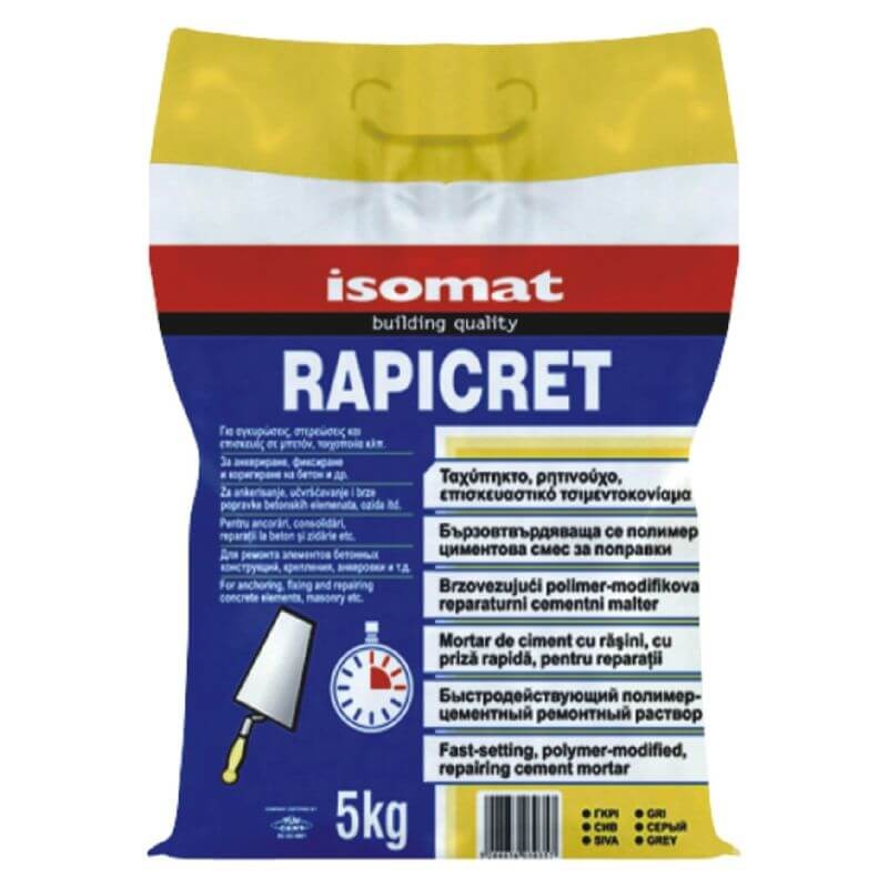 ISOMAT RAPICRET ΓΚΡΙΖΟ 5KG