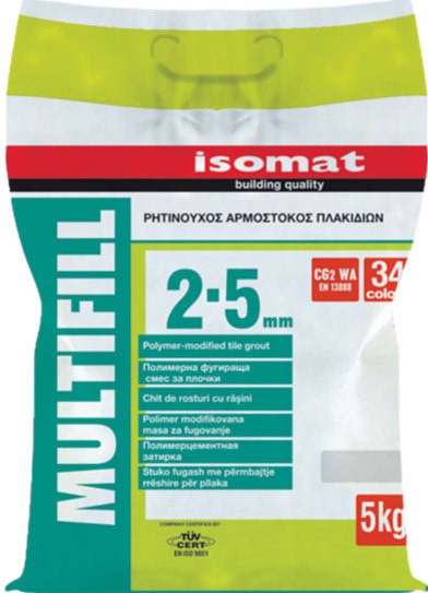 ISOMAT ΕΓΧΡΩΜΟΣ ΑΡΜΟΣΤΟΚΟΣ ΠΛΑΚΙΔΙΩΝ CG2 ΓΚΡΙΖΟ 5KG