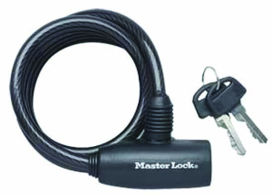 MASTERLOCK COIL CABLE BLACK