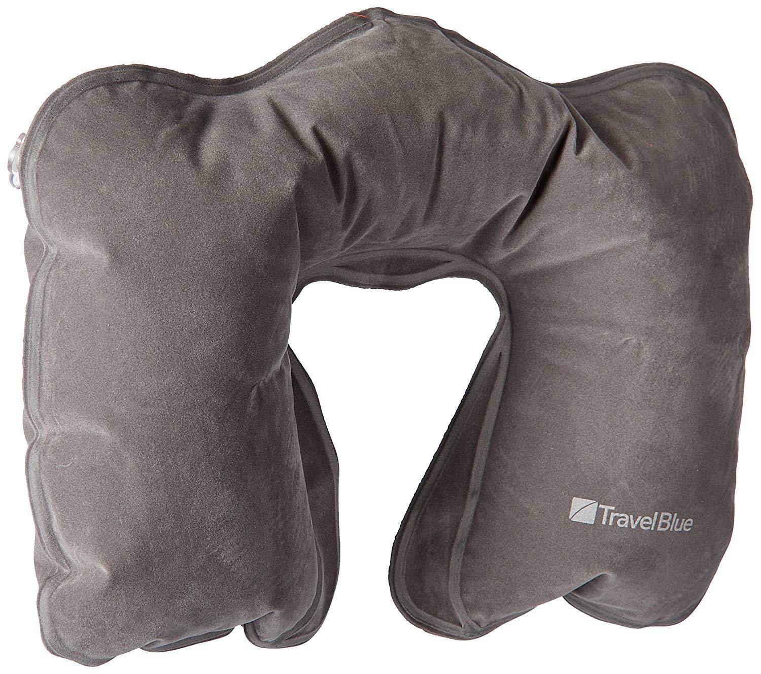 TRAVEL BLUE NECK PILLOW INFLATABLE CLASSIC