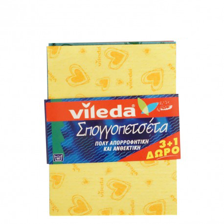 VILEDA SPONGE CLOTH 3+1 FREE