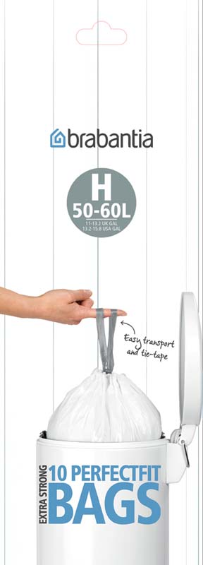 BRABANTIA PERFECTFIT ΣΑΚΟΥΛΕΣ ΑΠΟΡΡΙΜΑΤΩΝ ΚΩΔΙΚΟΣ H 50-60L 