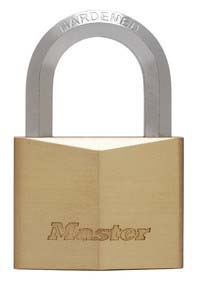 MASTERLOCK BRASS PADLOCK HEXAGONAL 40MM