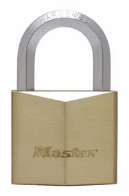 MASTERLOCK BRASS PADLOCK HEXAGONAL 50MM