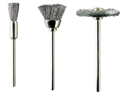 PG MINI 3PCS ASSORTEF STEEL BRUSHES 