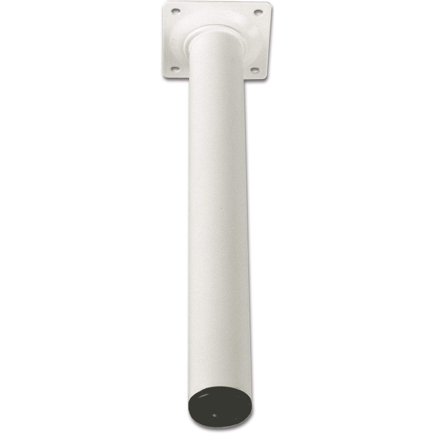 ROUND STEEL LEG 30MM WHITE