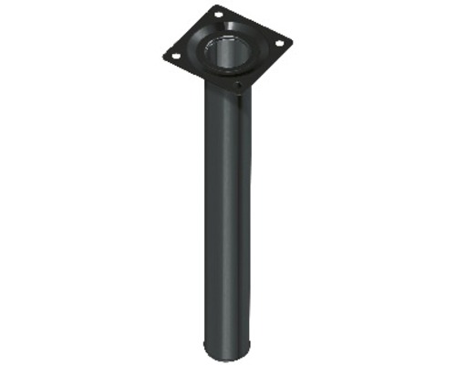 ROUND STEEL LEG 10CM BLACK