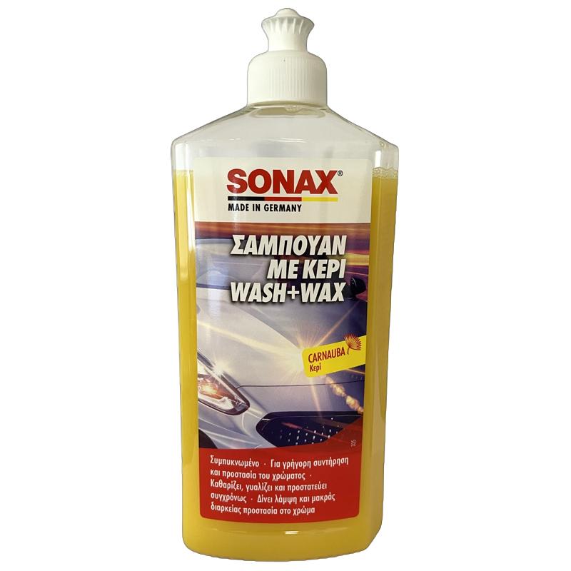 SONAX SHAMPOO WASH & WAX 500ML           