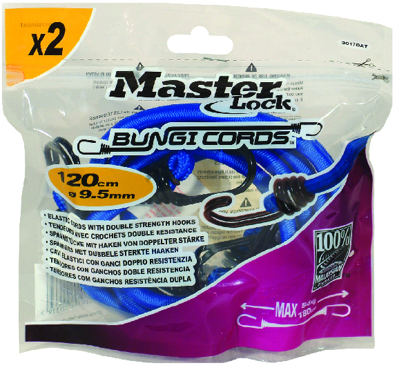 MASTERLOCK BUNGI CORD 120CM X 2PCS