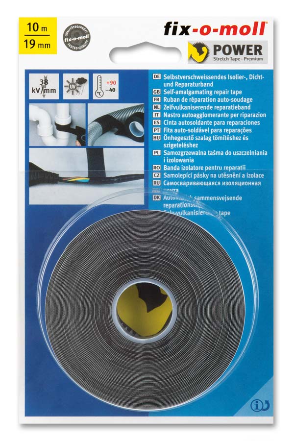 FIX-O-MOLL SELF-AMALGAMATING REPAIR TAPE 10MX19MM