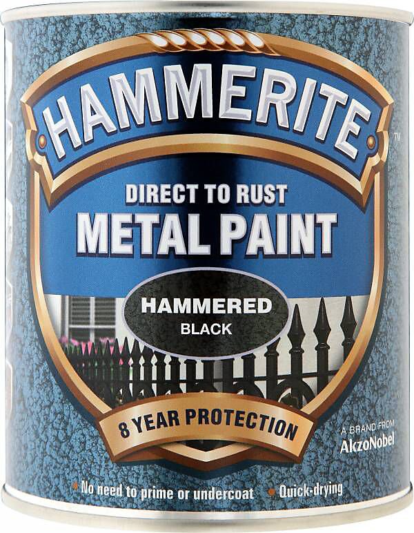 HAMMERITE HAMMERED BLACK 750ML