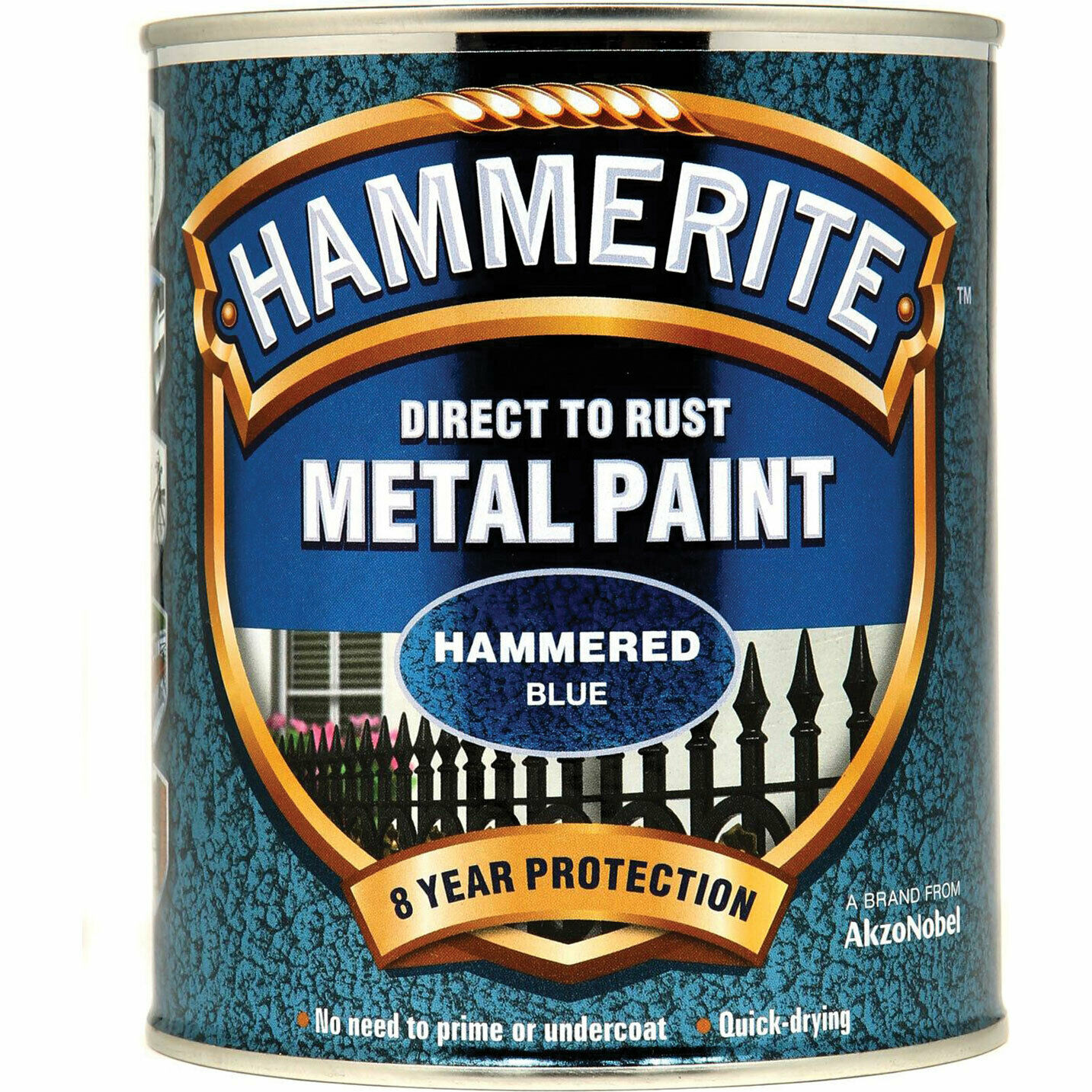 HAMMERITE HAMMERED ΣΚΟΥΡΟ ΜΠΛΕ 750ML