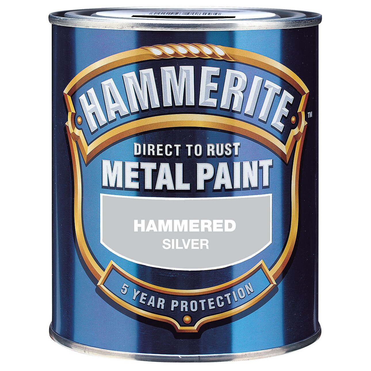 HAMMERITE HAMMERED SILVER GREY 750ML