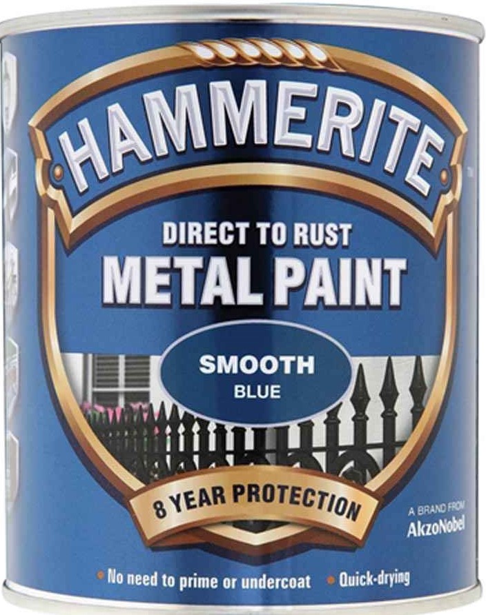 HAMMERITE SMOOTH ΜΠΛΕ 750ML