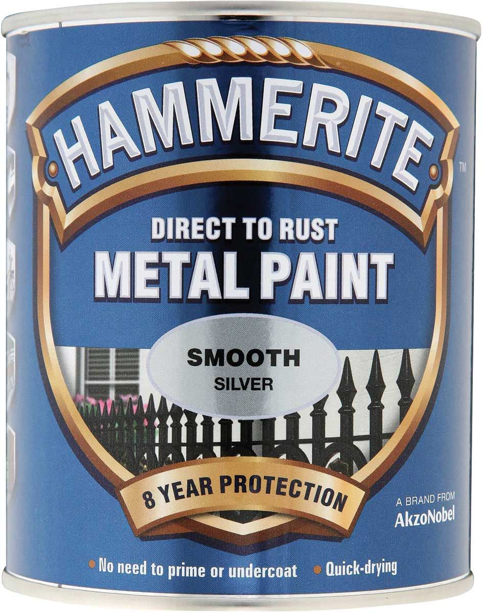 HAMMERITE SMOOTH SILVER 750ML