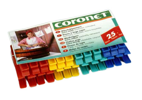 CORONET CLOTHES PEGS 25PCS 8CM