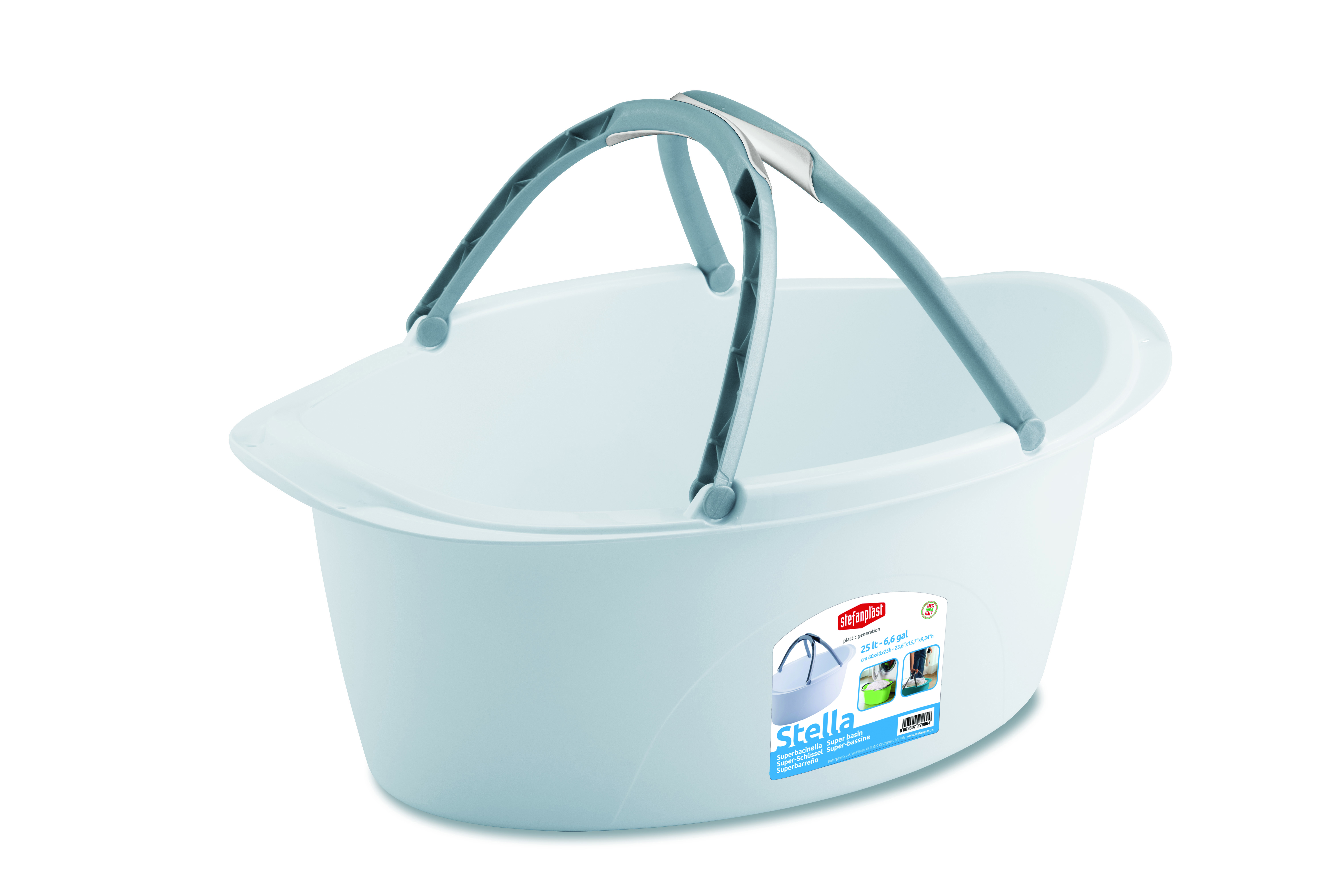 STEFANPLAST STELLA OVAL BASIN WITH HANDLES