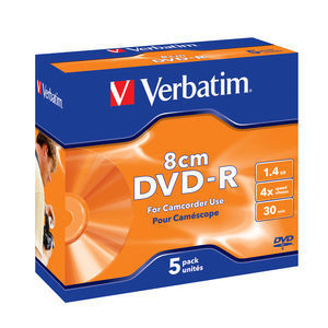 VERBATIM  DVD-R 8CM 5PCS