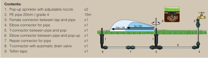 ELGO SPRINKLER SYSTEM KIT 