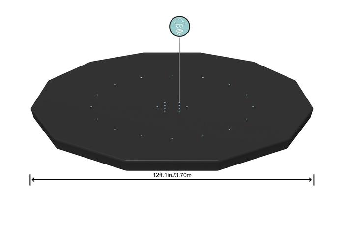 BESTWAY 58037 POOL COVER 366CM