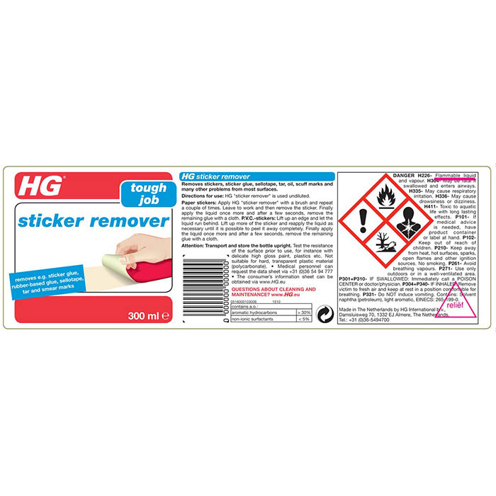 HG STICKER REMOVER 300ML